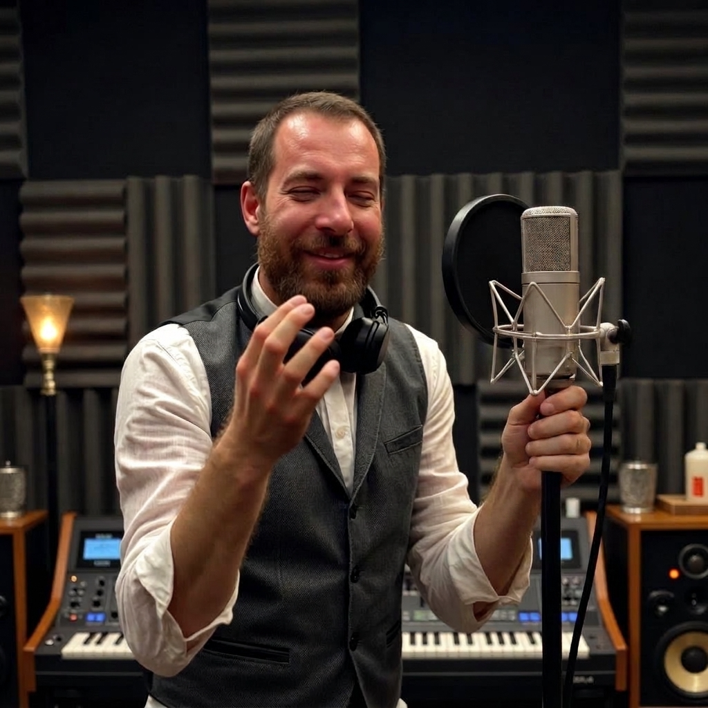 Robin en studio
